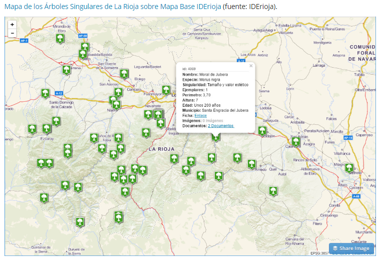 Ejemplo con la API de la IDE de La Rioja